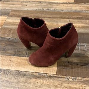 Red Steve Madden Booties
